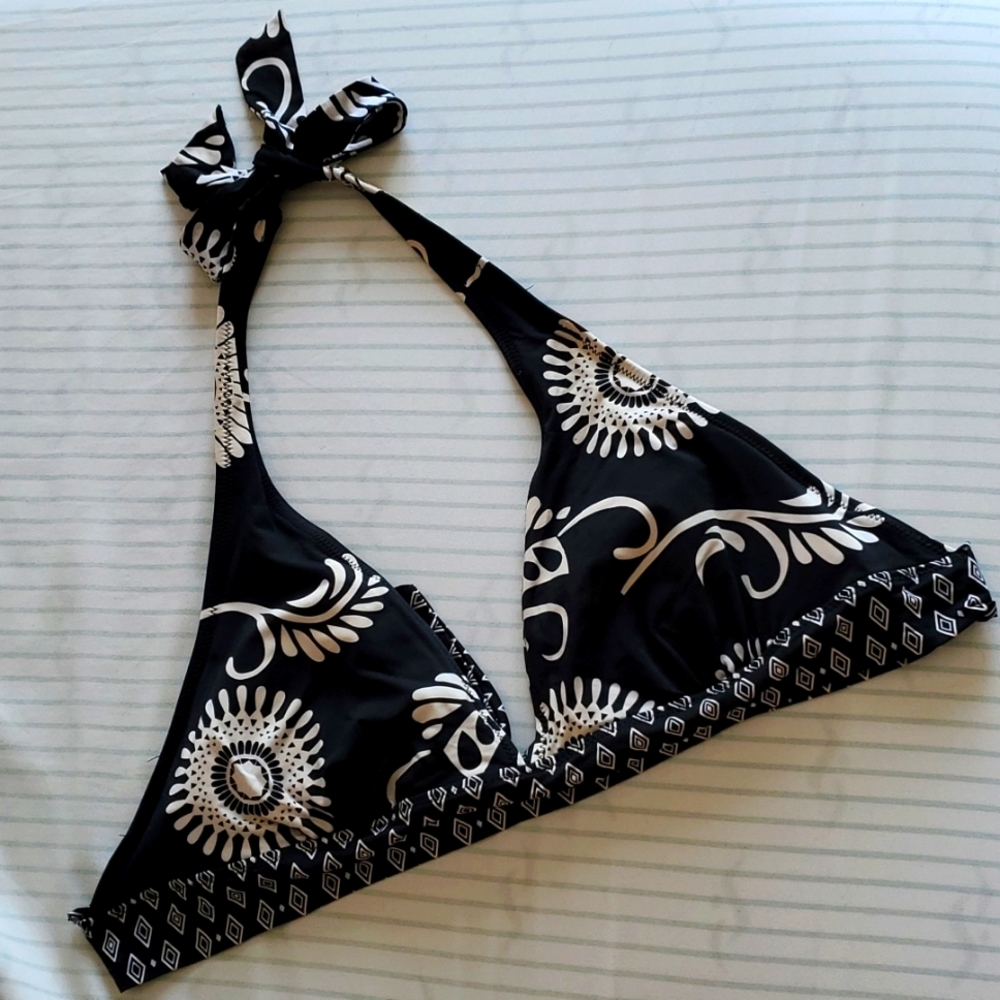Tie Back Triangle Bikini Top Swimwear